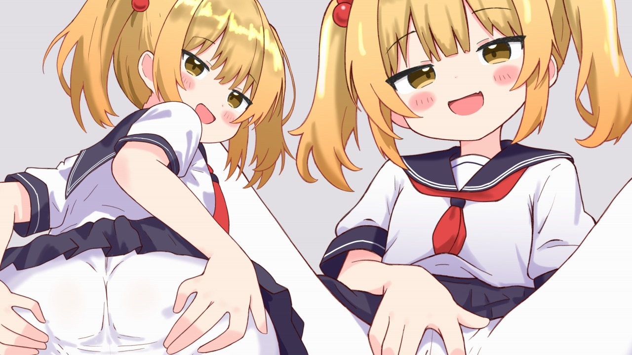 白タイツ直穿きで煽ってくるメ○ガキちゃん