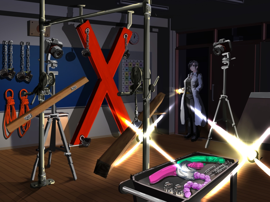 変な拘束具・空中肉便器