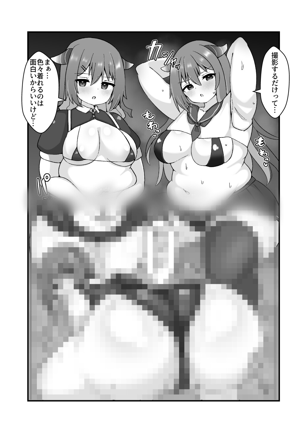 搾精相手の性癖がデブ専だったサキュバス1・2+