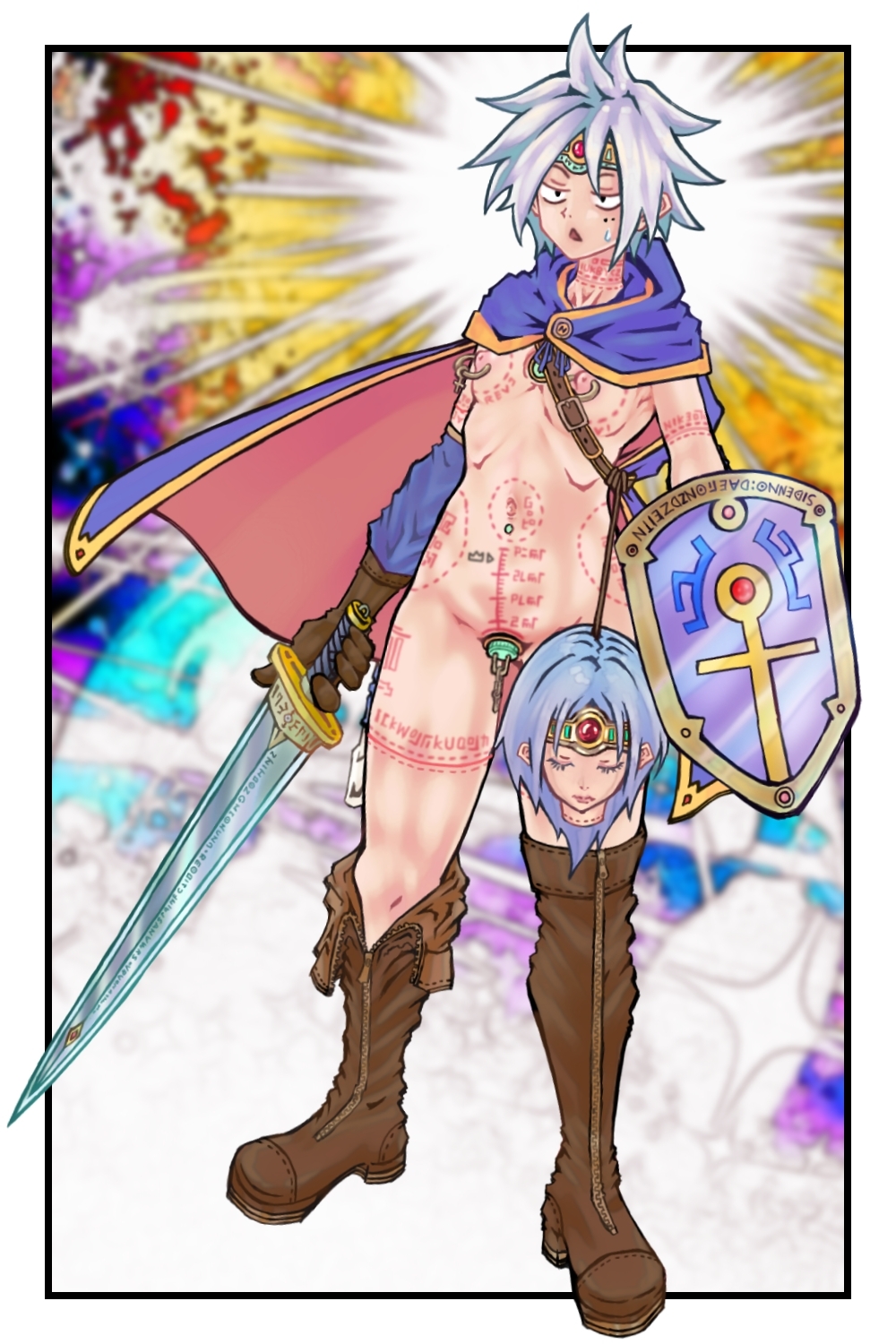 【脱衣版】新約の勇者プロテスタ イラスト集