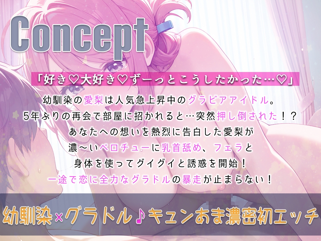 人気グラビアアイドルが幼馴染だった！部屋に呼ばれて「キミとエッチするのがずっと夢だったの」強引に迫られあまラブご奉仕！