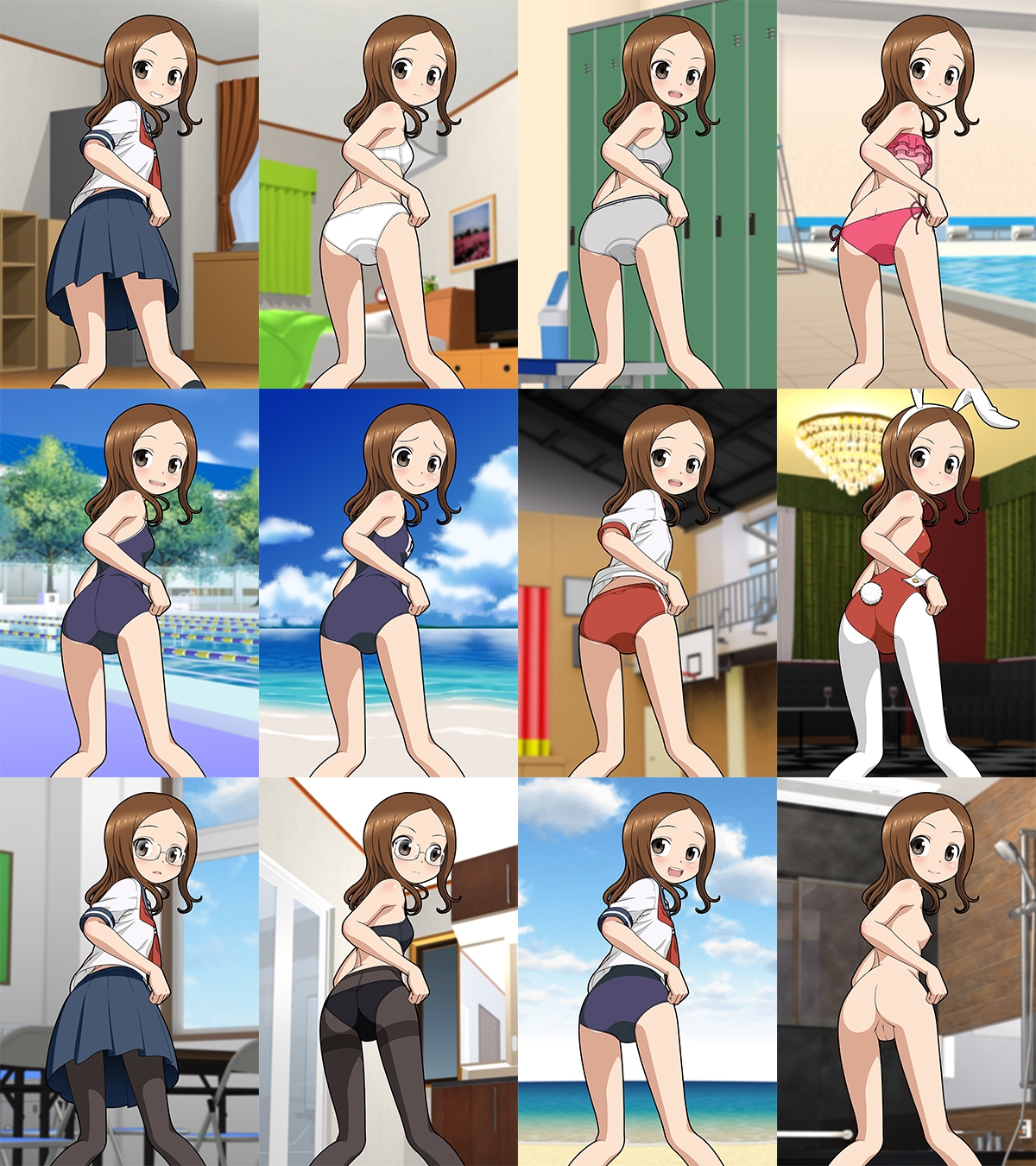 牡丹桜 画像の元 -調戯上手隣席女子校生編-