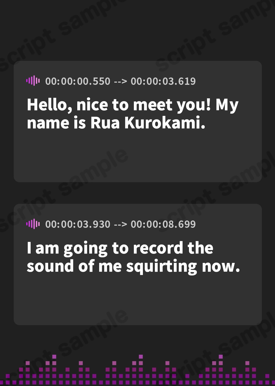 【英語版】【オナニー】大人気YouTuber！黒髪るあ。「潮吹き音」【黒髪るあ。】