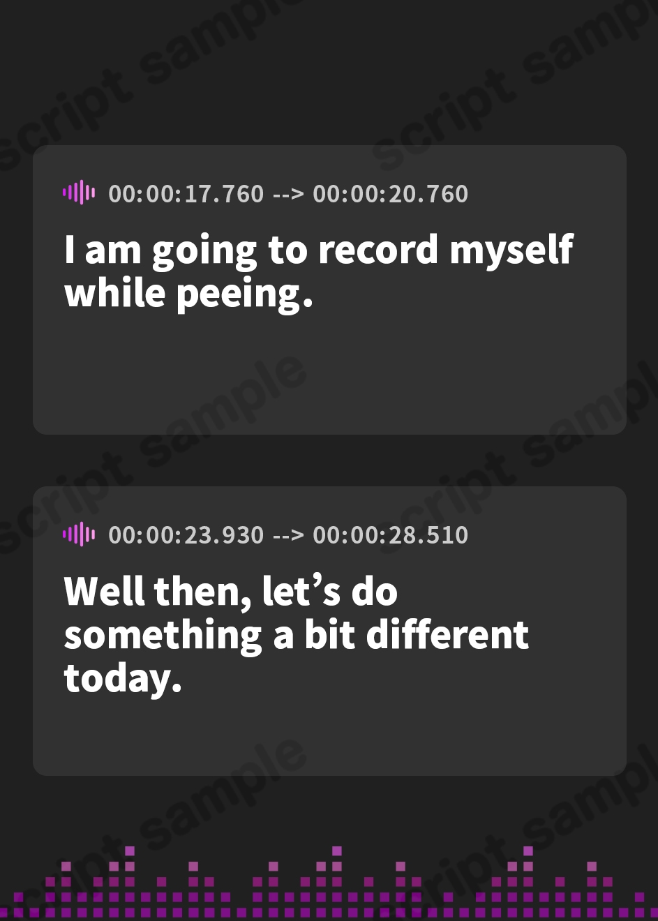 【英語版】【排尿音】元気りんりん！同人声優りんごのあめちゃん「犬のポーズで片足立ちでおしっこ」【りんごのあめちゃん】