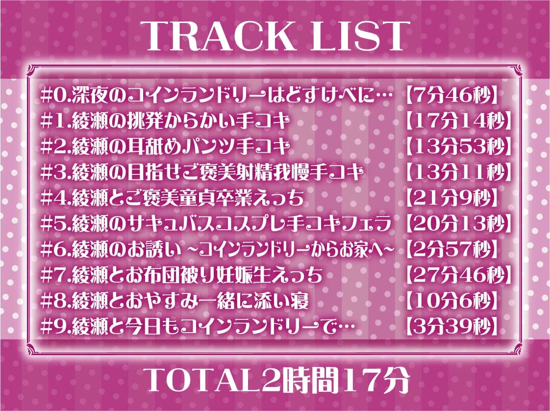 【低音囁き】AM3:00深夜のどすけべコインランドリー～深夜にいつもコインランドリーにいる子との生々しい低音囁きえっち音～