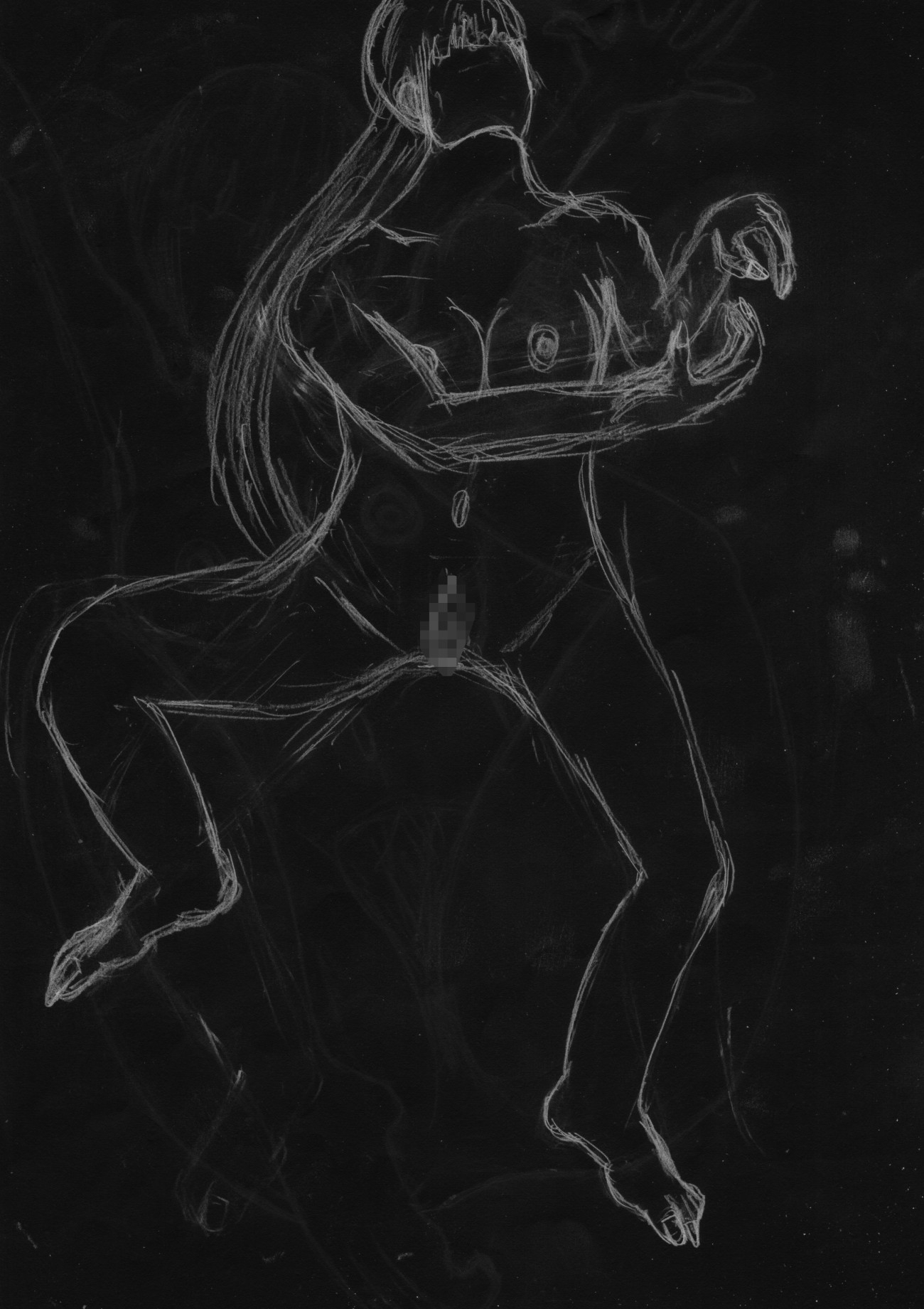 黒よりも黒いエロティックホラー黒戯絵集「マネキンポーズ2」