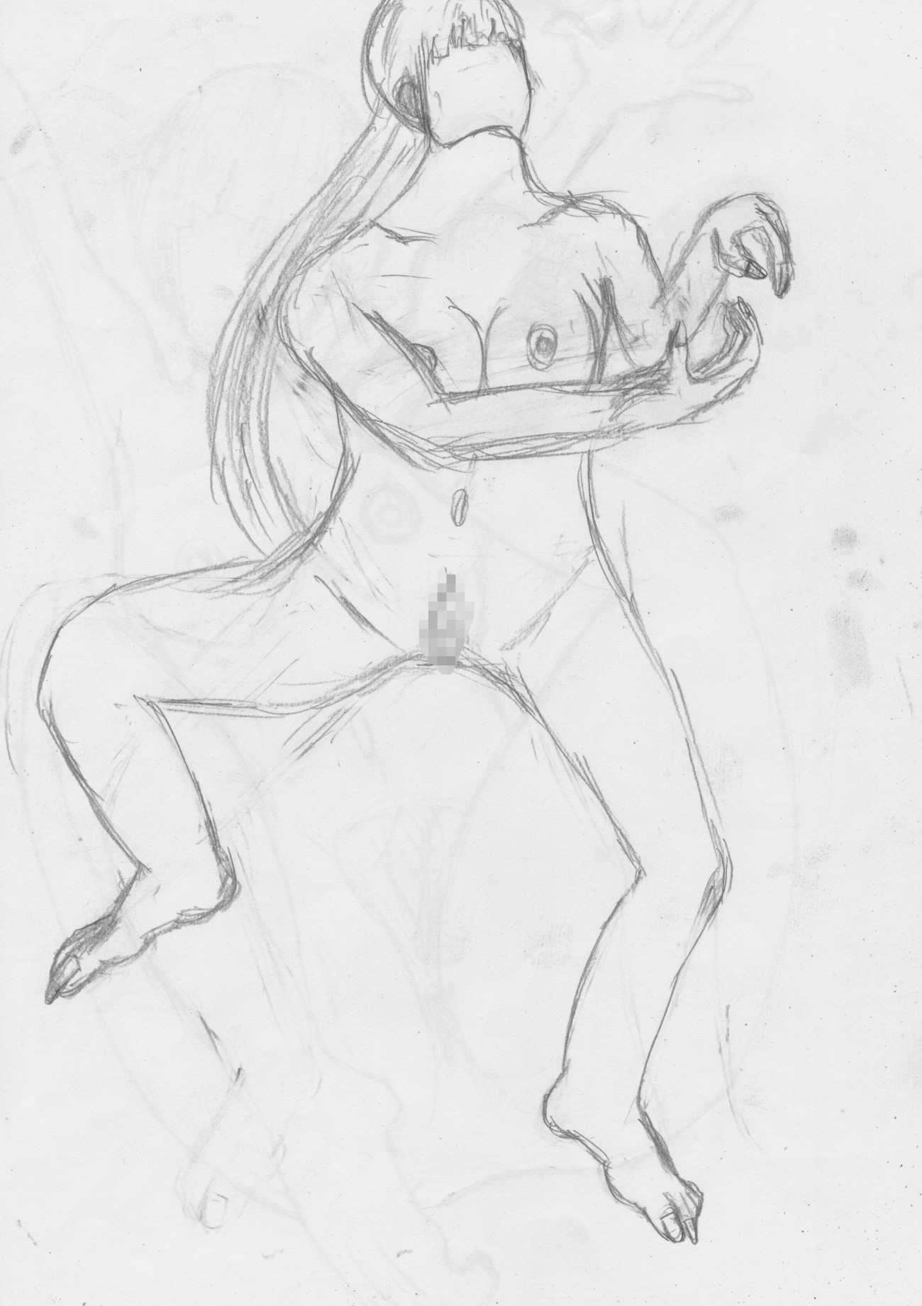 黒よりも黒いエロティックホラー黒戯絵集「マネキンポーズ2」