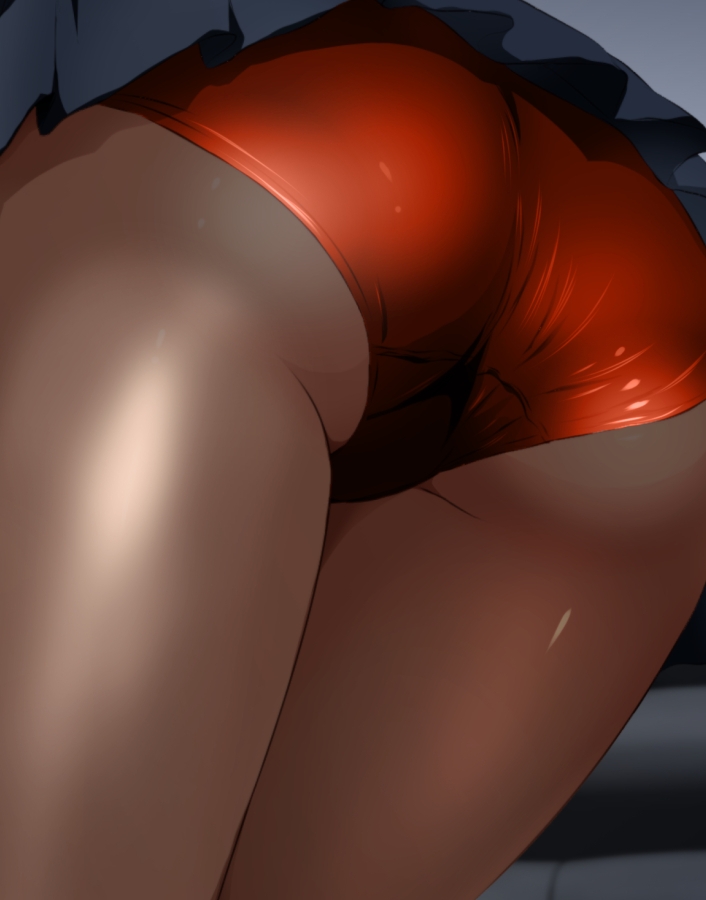 格闘女子天崎美姫と制服ブルマ黒タイツ