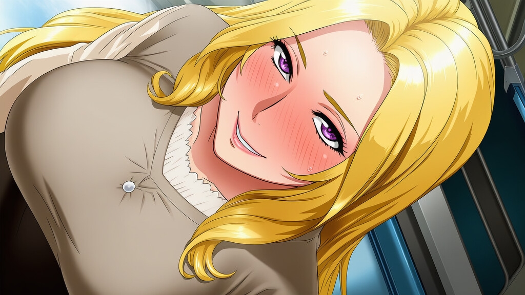 となりの人妻カリナさん～たまたま会った電車で逆痴○！?周りに人がいるのにイケないことされてスカートのなかで大量発射！? ASMR/痴女性感/M男向け/男性受け/恥辱