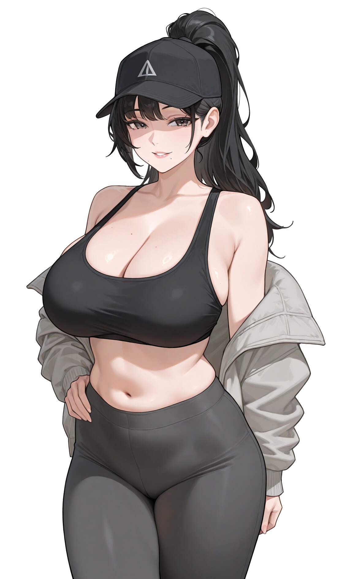 爆乳スポブラの汗だく人妻がエレベーターで俺のちんぽをしゃぶってくる【誘惑/不倫/背徳】