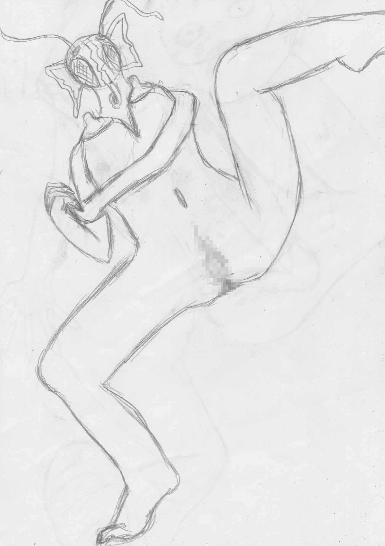 黒よりも黒いエロティックホラー黒戯絵集「マネキンポーズ3」