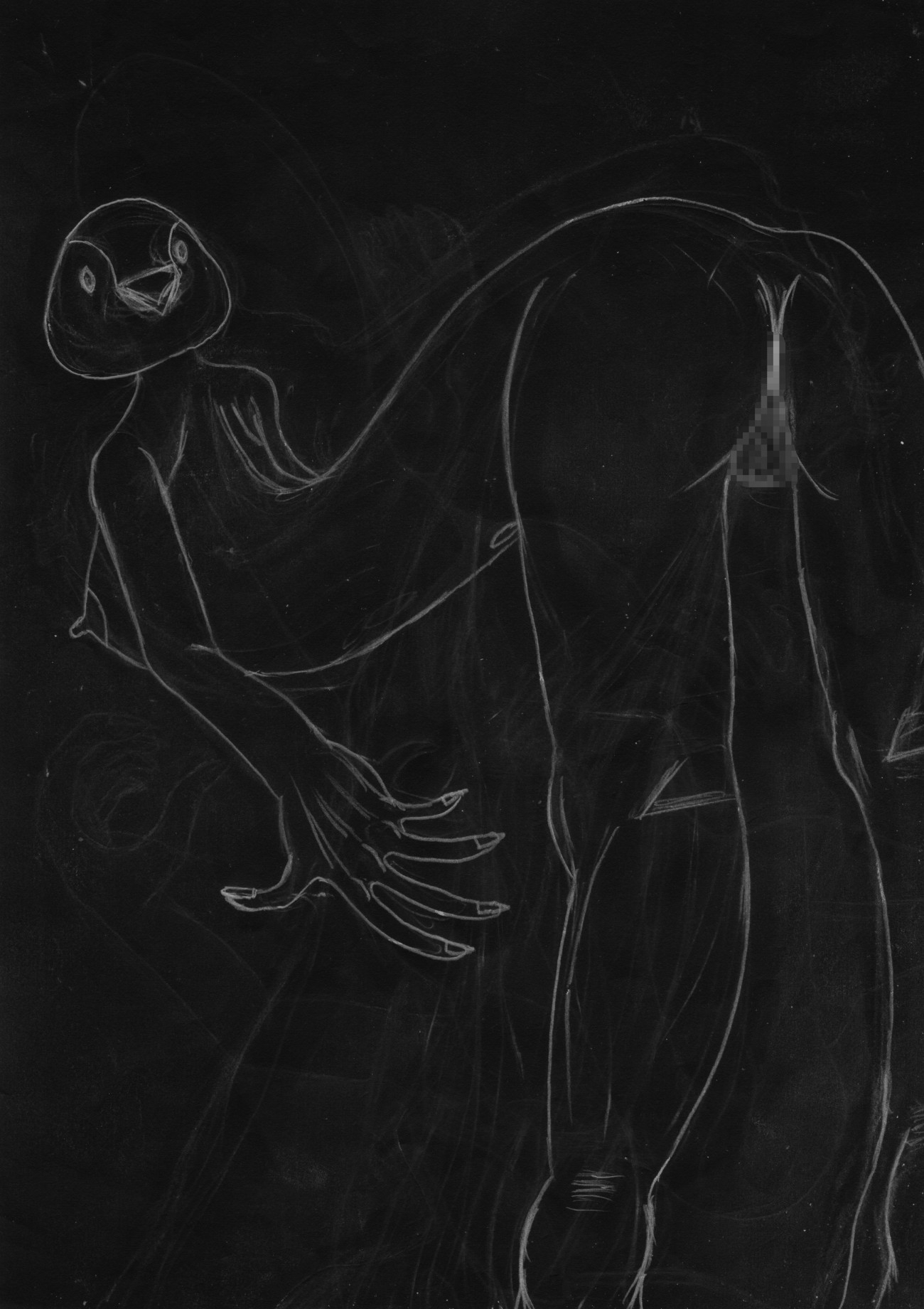 黒よりも黒いエロティックホラー黒戯絵集「マネキンポーズ3」