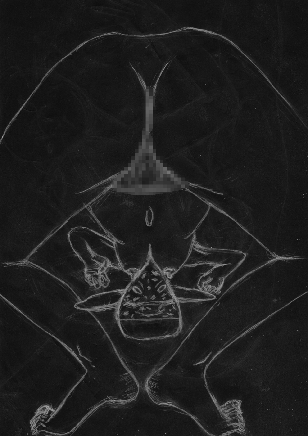 黒よりも黒いエロティックホラー黒戯絵集「マネキンポーズ3」