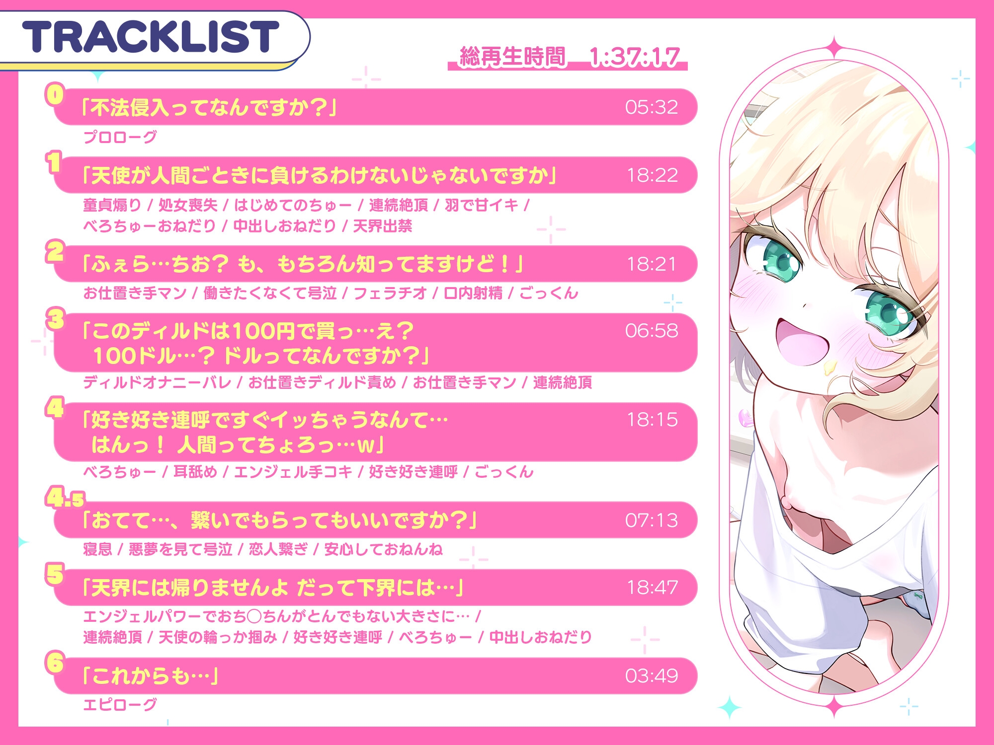 【28日間50%オフ！】おバカな生イキ天使わからせ性活！ ～処女喪失で天界出禁！ → 下界で自堕落罰当たりえっち♪～