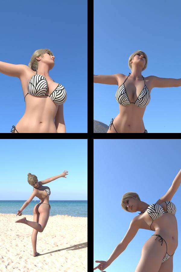 才色兼備の北米女教師エレン先生の水着モデル風写真集Teacher_01