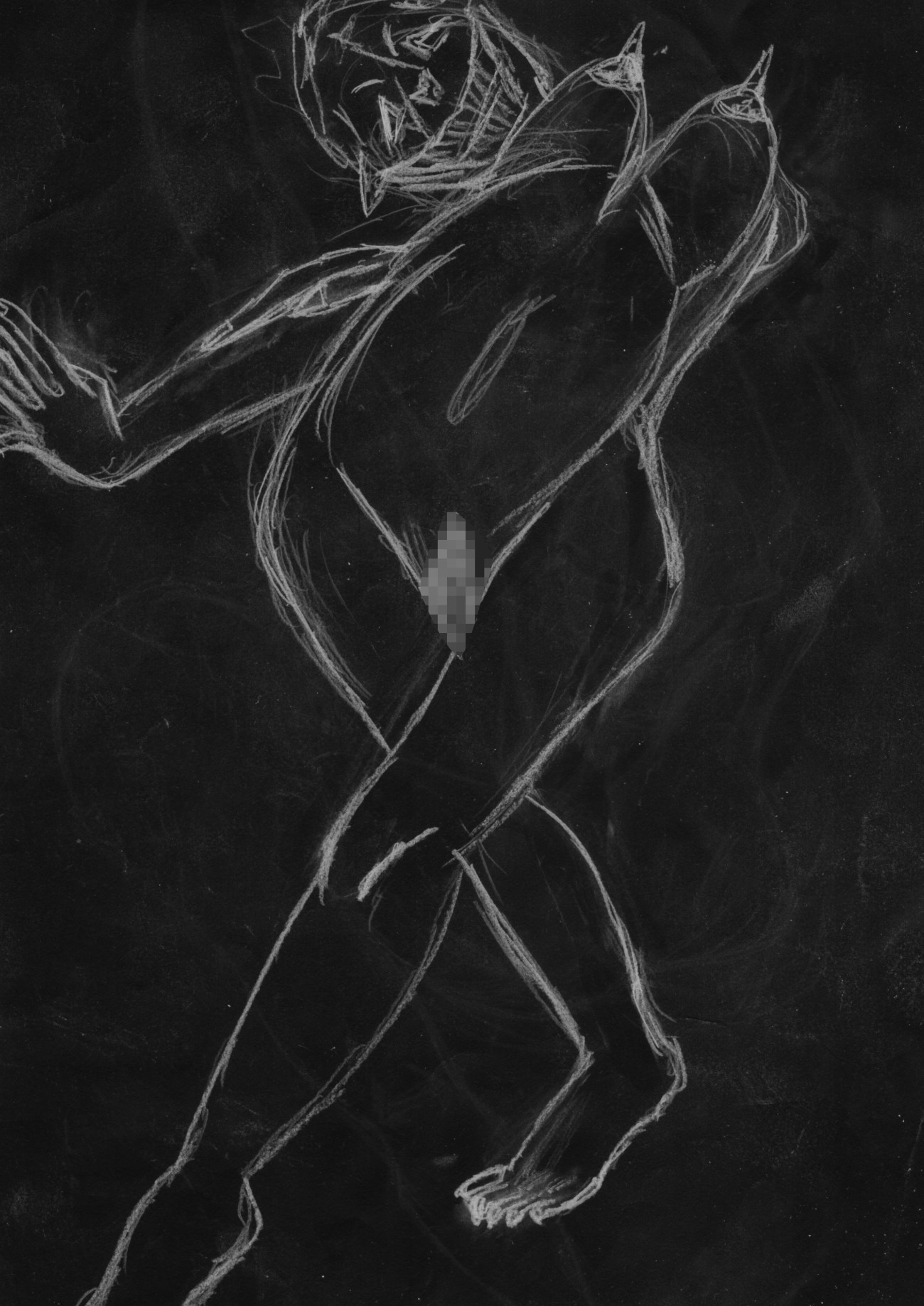 黒よりも黒いエロティックホラー黒戯絵集「マネキンポーズ4」