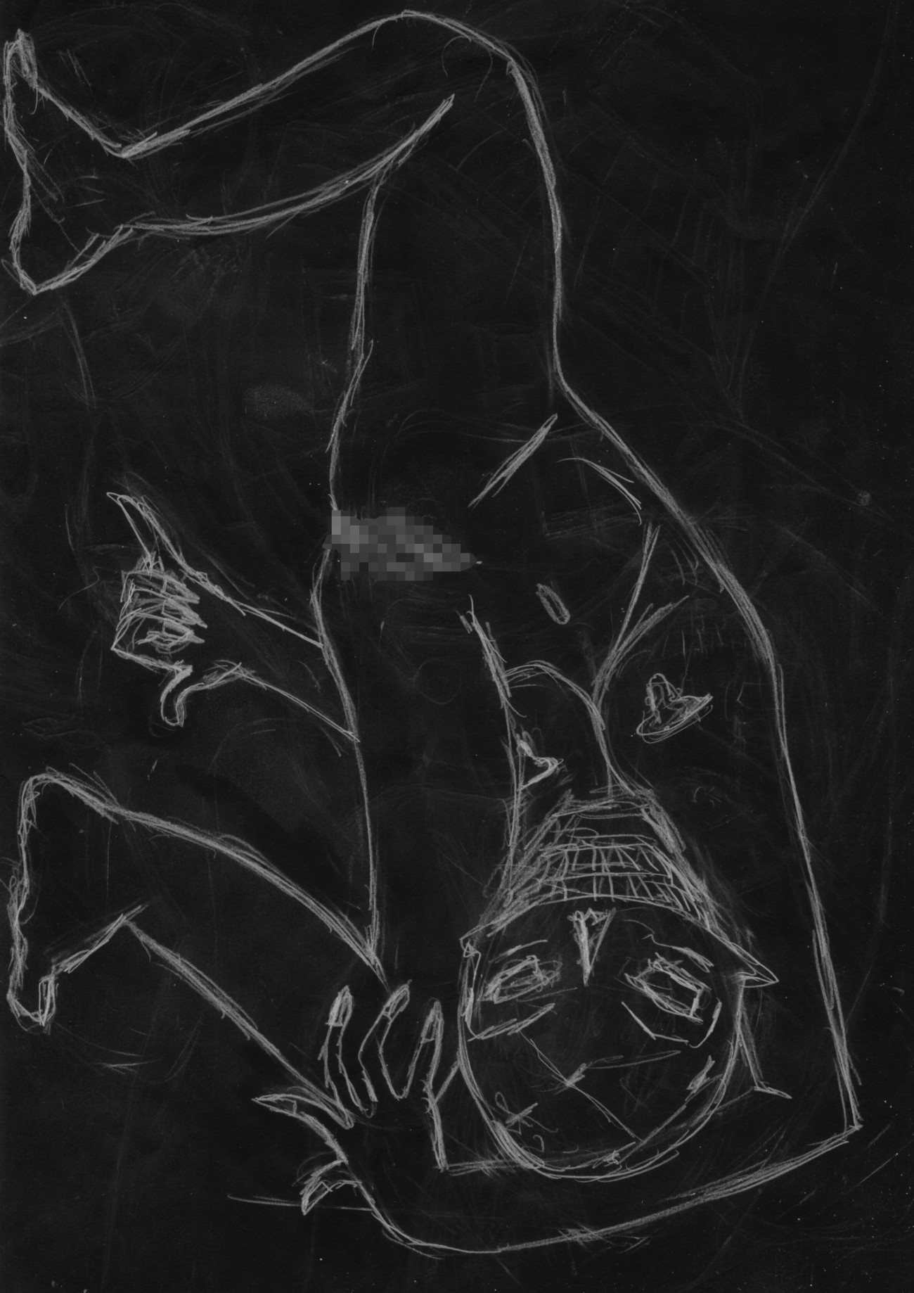 黒よりも黒いエロティックホラー黒戯絵集「マネキンポーズ4」