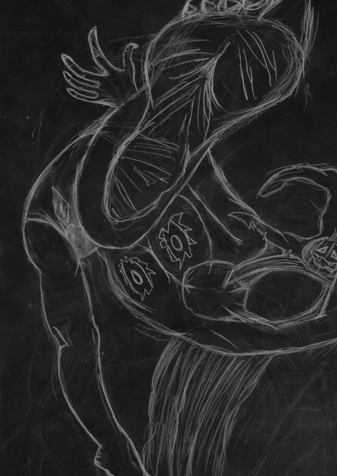 黒よりも黒いエロティックホラー黒戯絵集「マネキンポーズ5」