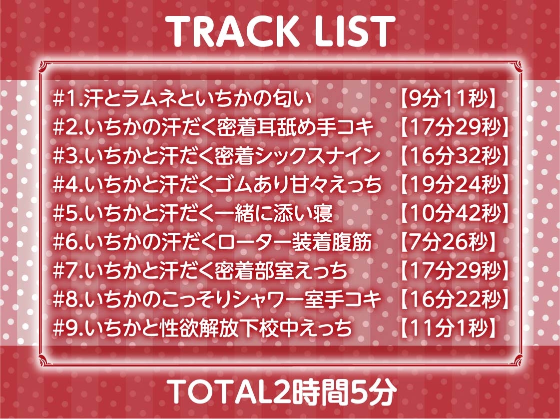 【密着囁き】褐色JK彼女との甘々密着囁きえっち～バスケ部彼女と夏の汗だくセックス～