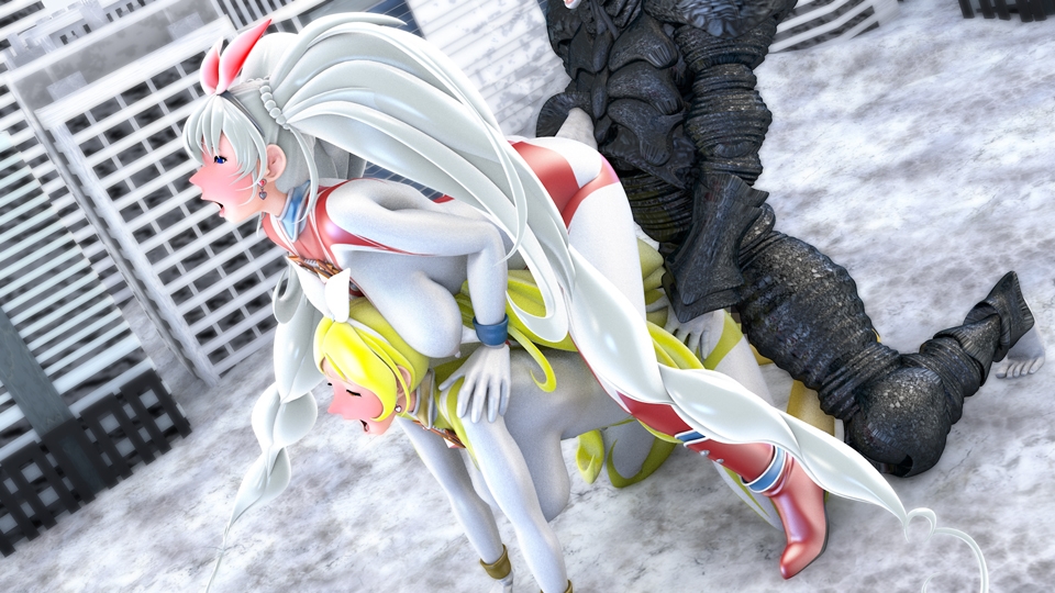 光の女神メロディナ&リズミナVS催淫術星人サイミロプス