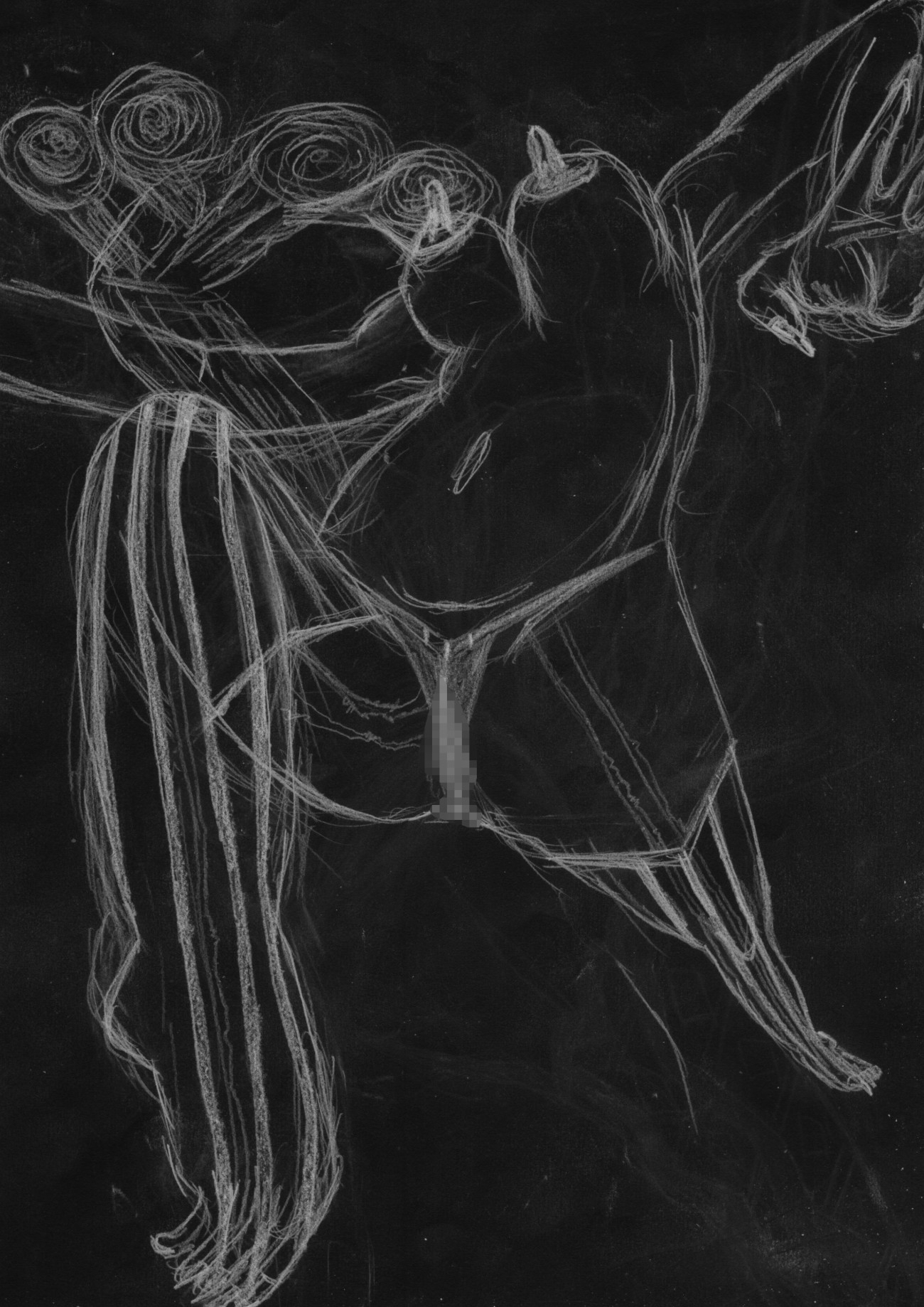 黒よりも黒いエロティックホラー黒戯絵集「マネキンポーズ7」