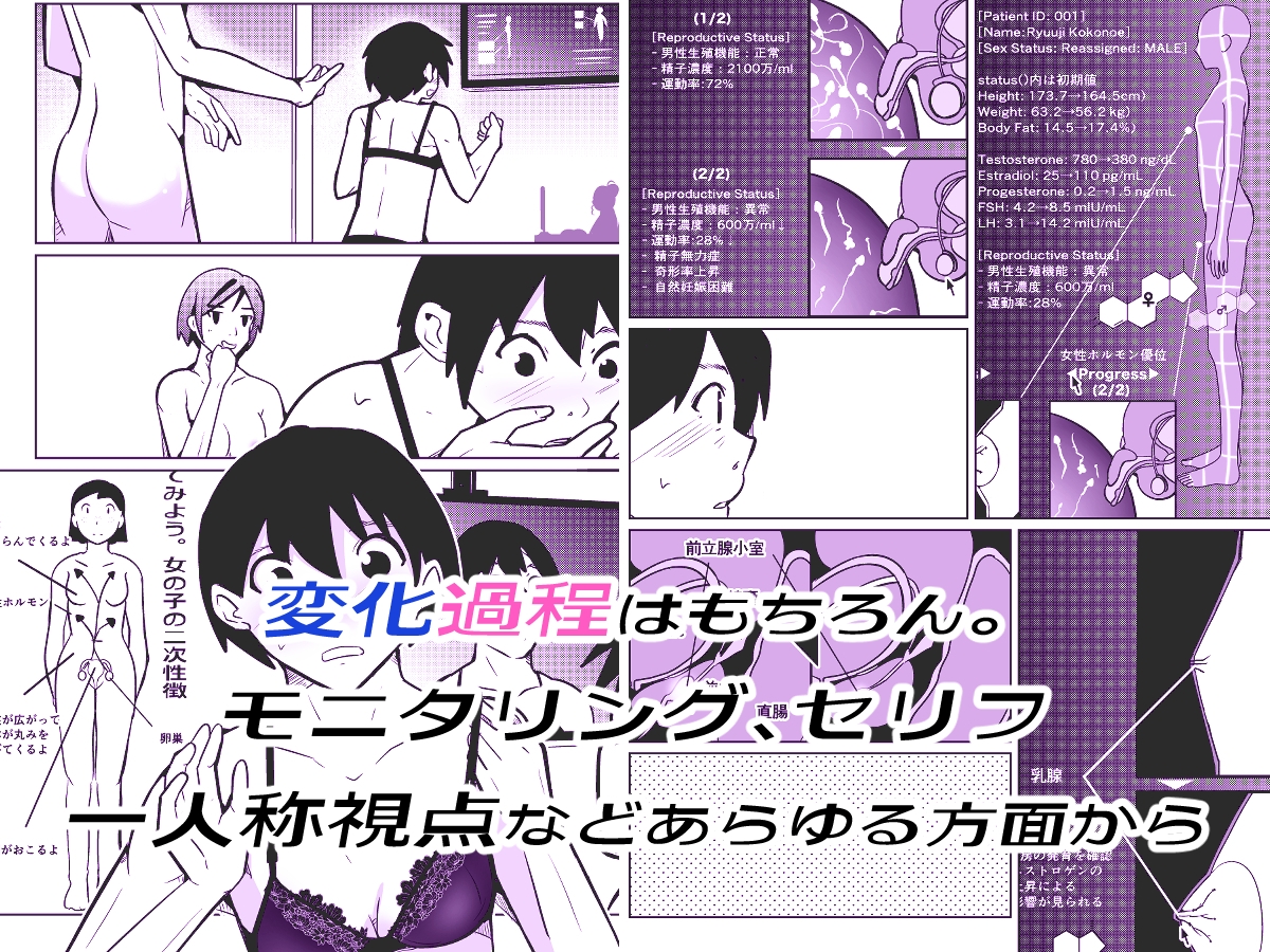 膣内射精する度に互いの要素が入れ替わっていく話