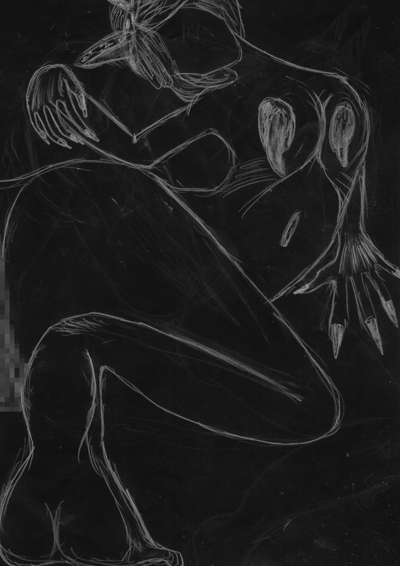 黒よりも黒いエロティックホラー黒戯絵集「マネキンポーズ8」