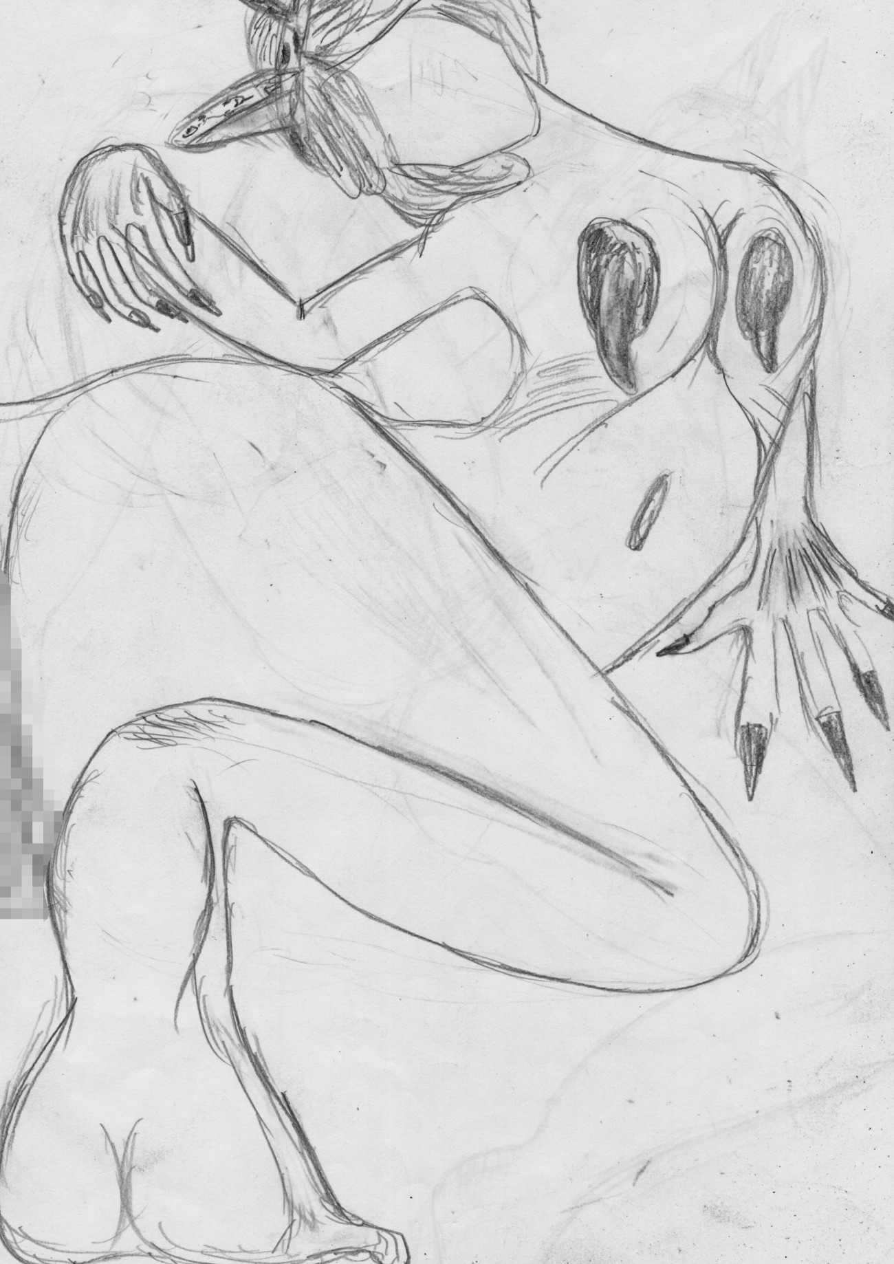 黒よりも黒いエロティックホラー黒戯絵集「マネキンポーズ8」