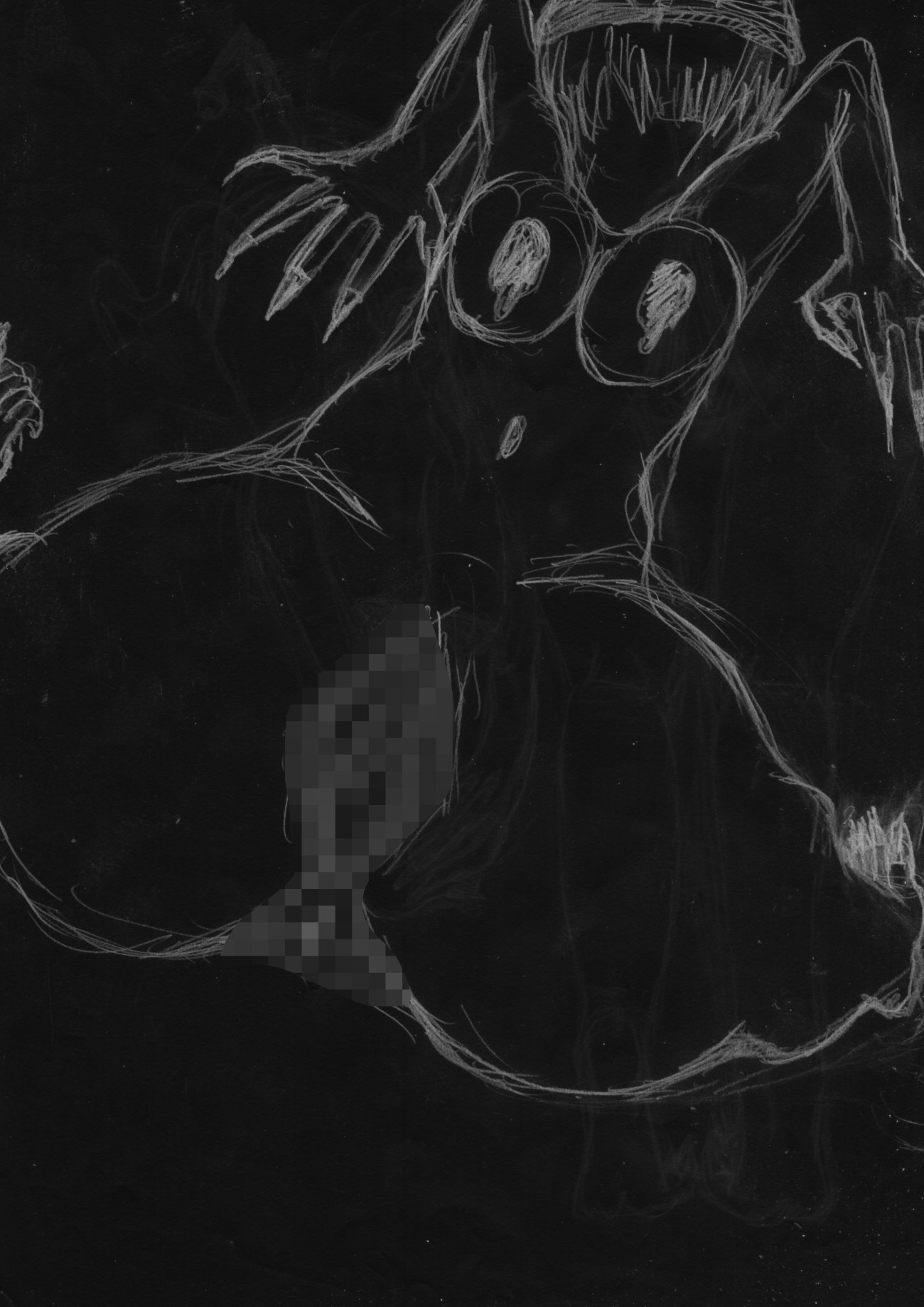 黒よりも黒いエロティックホラー黒戯絵集「マネキンポーズ8」