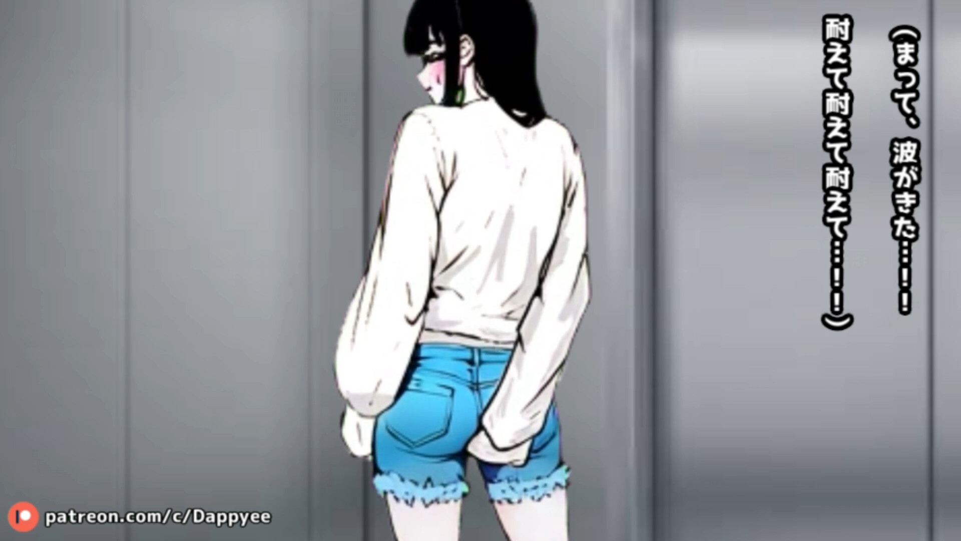 エレベーターに乗っていた女の子はお腹の調子が悪かったようだ...【脱糞奮闘記】