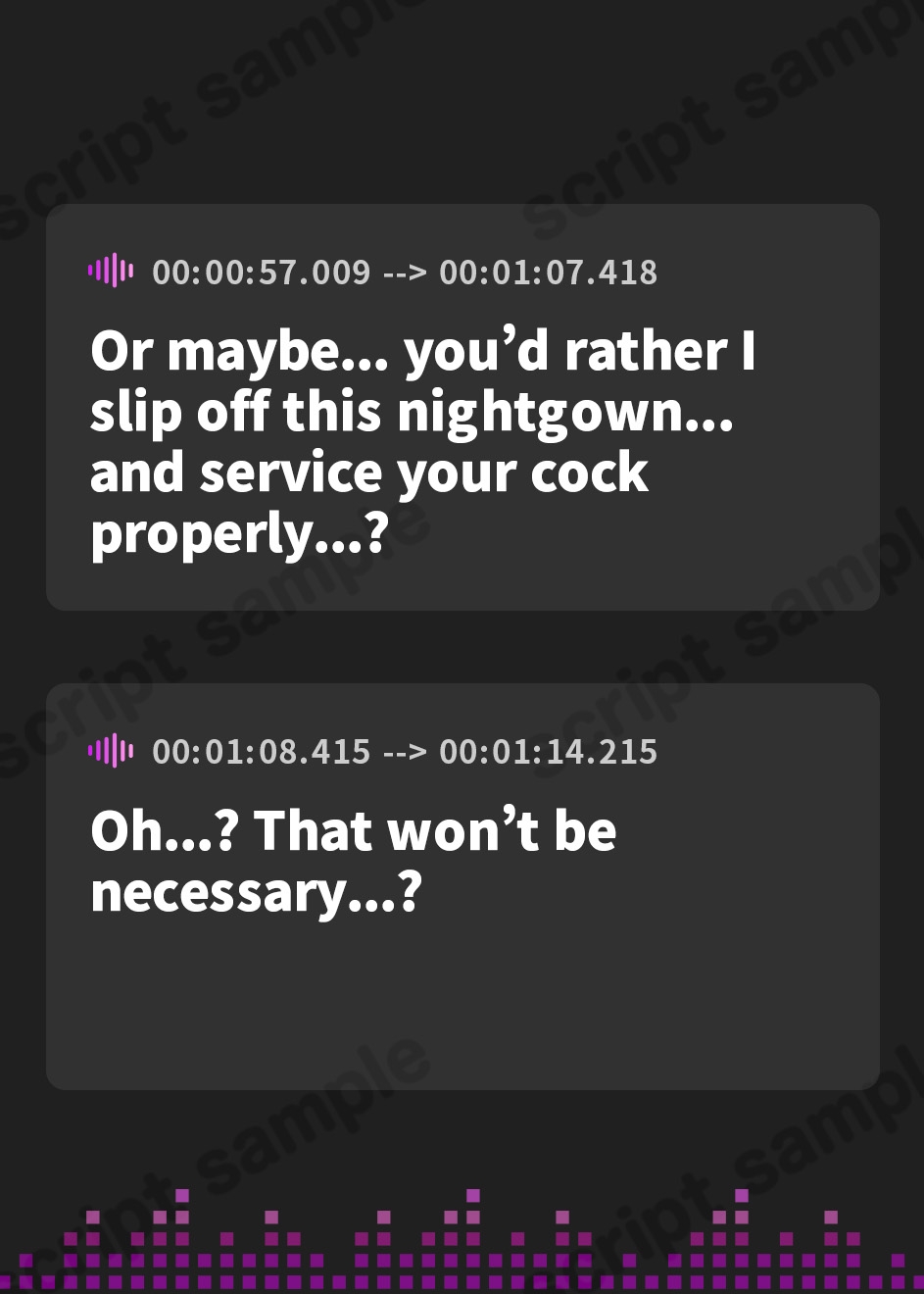 【英語版】【上位存在×元奴○】～自己肯定感最低レベルな元性奴○サキュバスのねっとり献身ご奉仕えっち♪～【あなたにゾッコンなサキュバスのエロいオホ声をたっぷり収録♪】