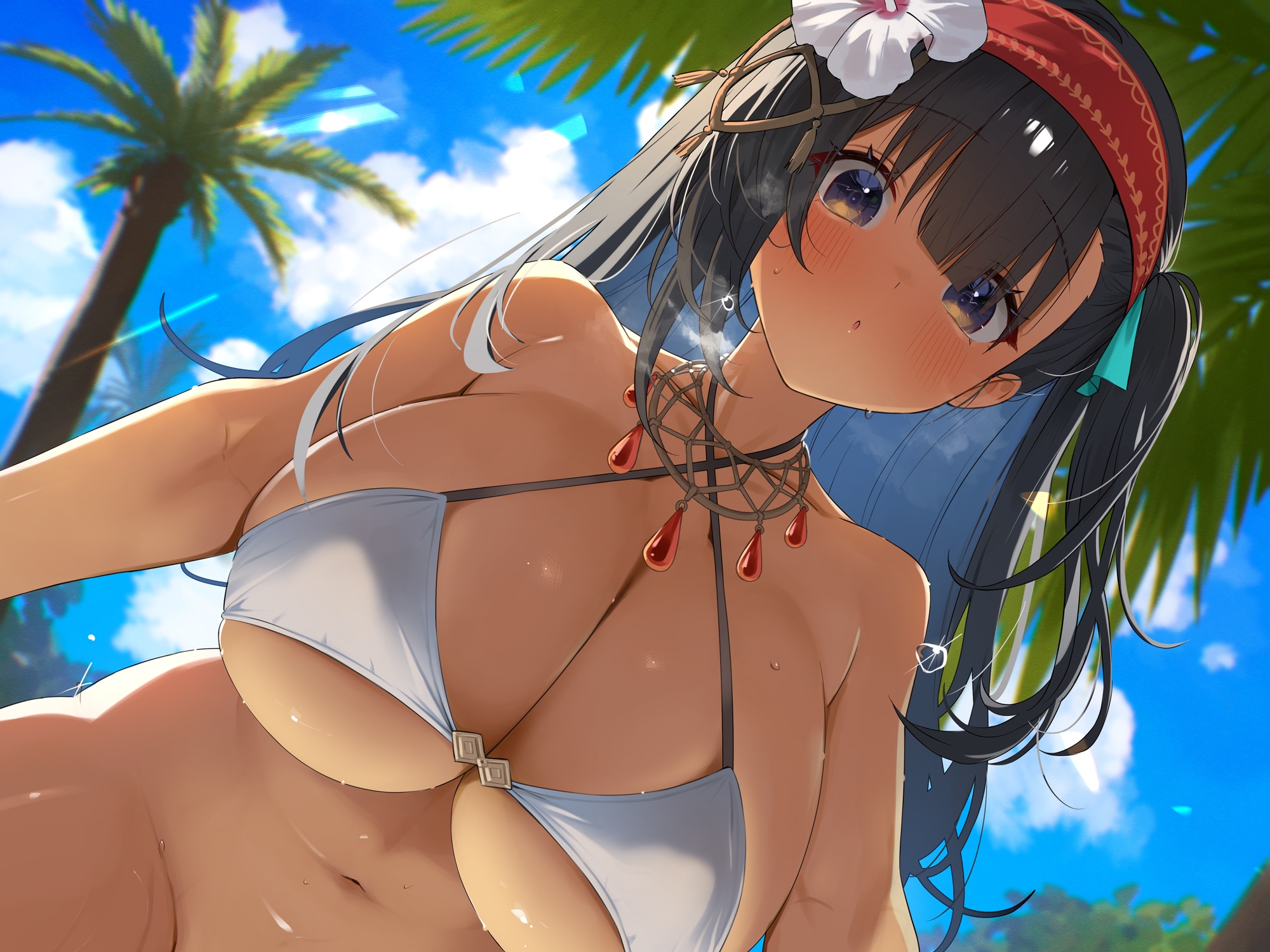 ✅【無知シチュ×ドS搾精】”純粋えろい島娘”～元気いっぱい遊び感覚で生ハメ搾精される、常夏ビーチの汗蒸れ熱帯夜！～《3大早期特典付き》