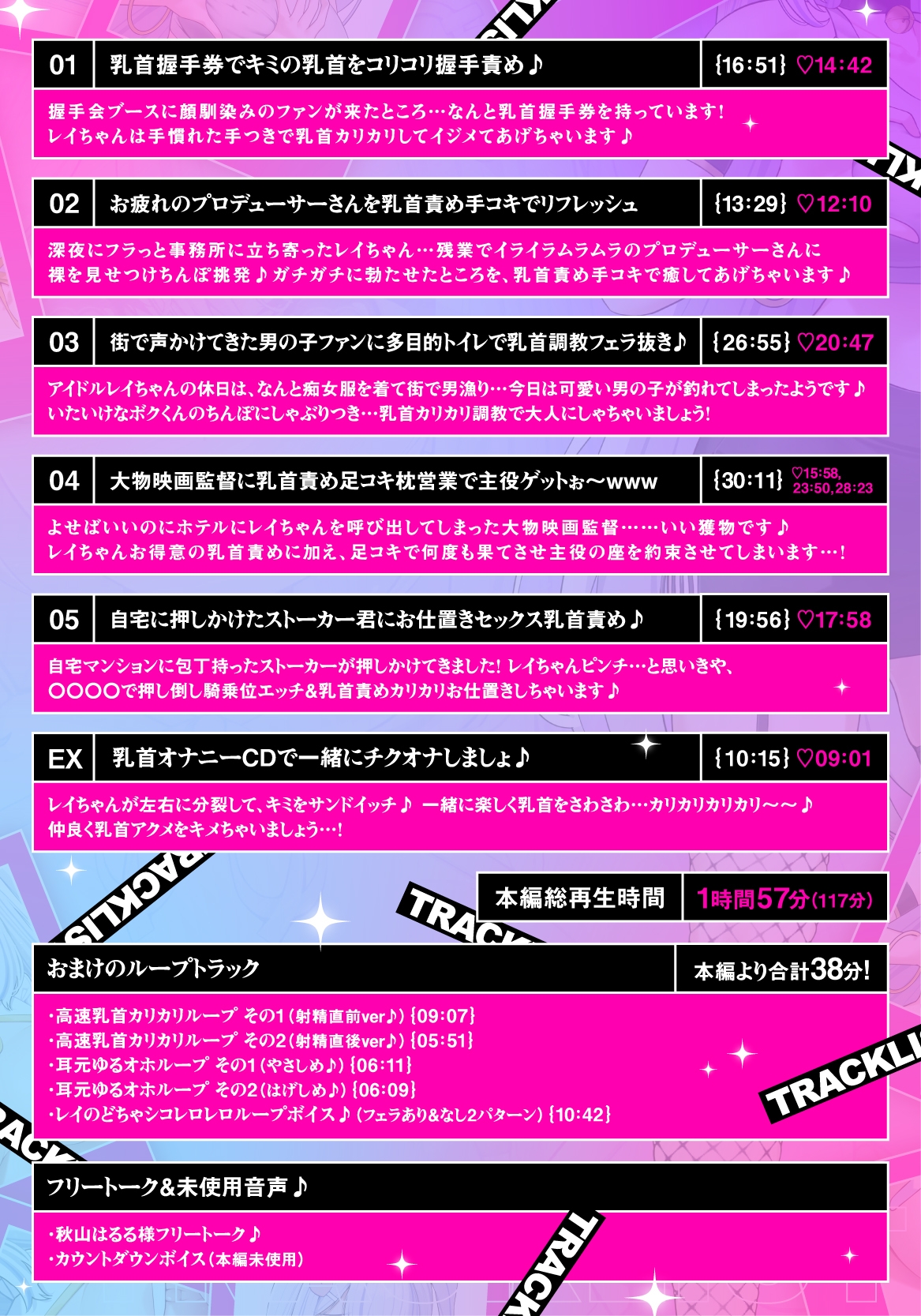 【低音×高速無声×カリカリ】乳首推しアイドルのねちっこエグぅ〜いマゾ乳首責め♪【立ち絵3種】