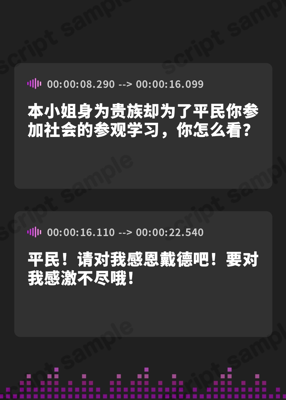 【簡体中文版】お嬢様なのにフードコートで悪戦苦闘しないボイス