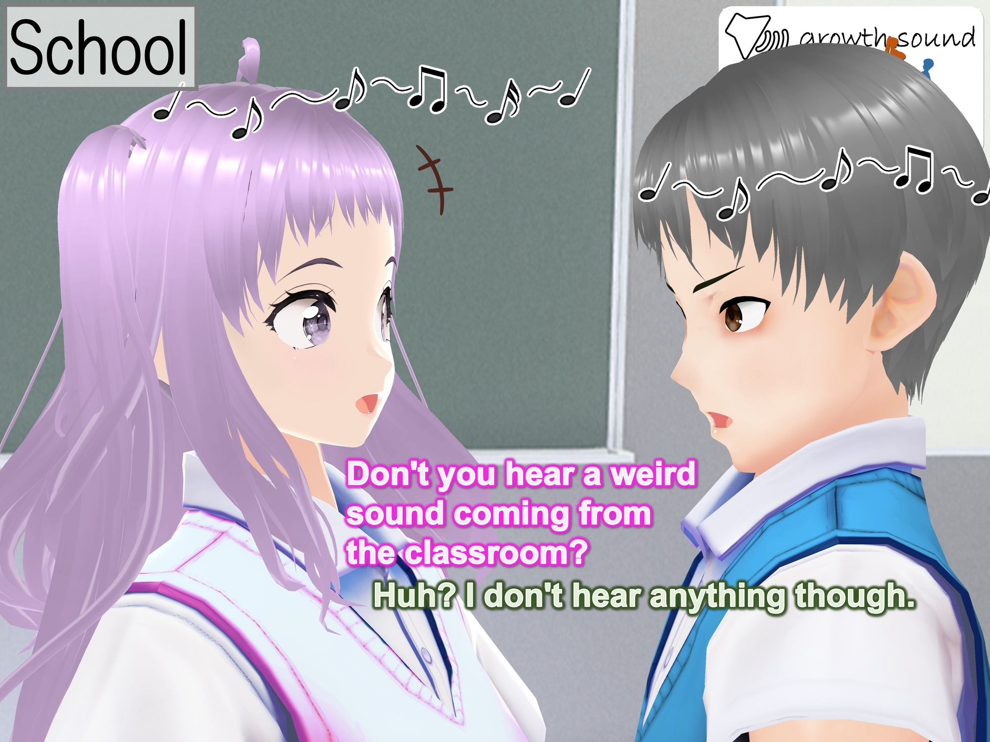 Outgrowing only girls, Overtake boys, Growth sound. Step Arc