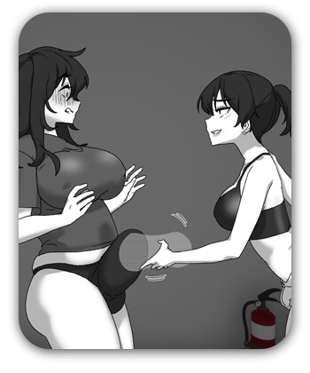 【Wふたなり】オカズの美女もフタだった！?覗きがバレた陰キャの絶望ザーメン管理