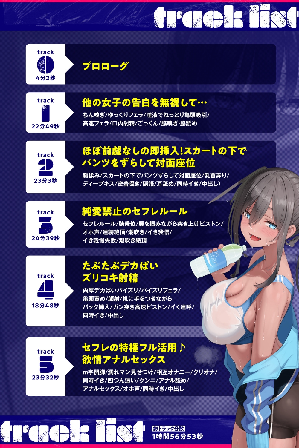 陸上部のサバサバ女子と純愛厳禁のセフレになったら