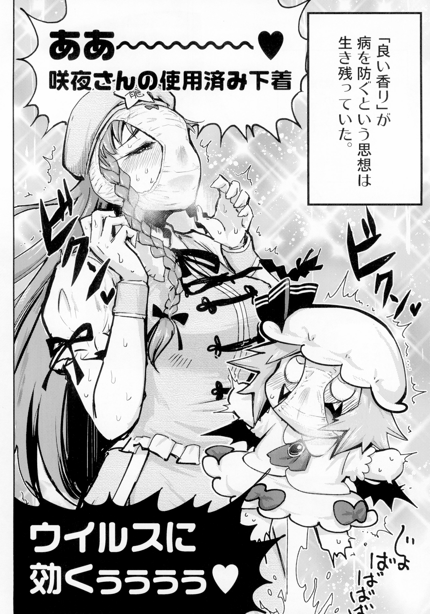 咲夜さんの使用済み下着はウィルスに効く!!!!