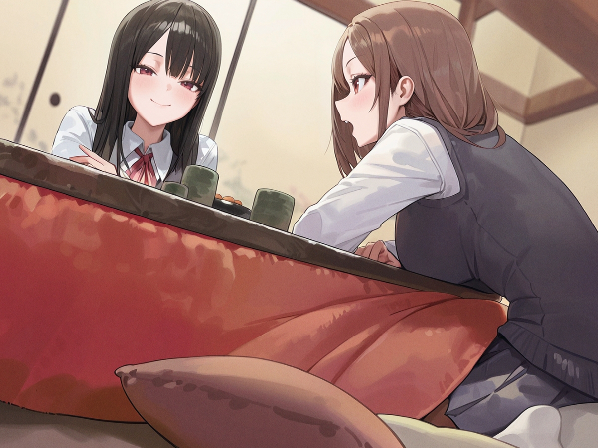 【M向け】友達のお姉ちゃんのコタツに潜入！〜憧れのお姉ちゃんのオナラは臭くてイイ音でした〜