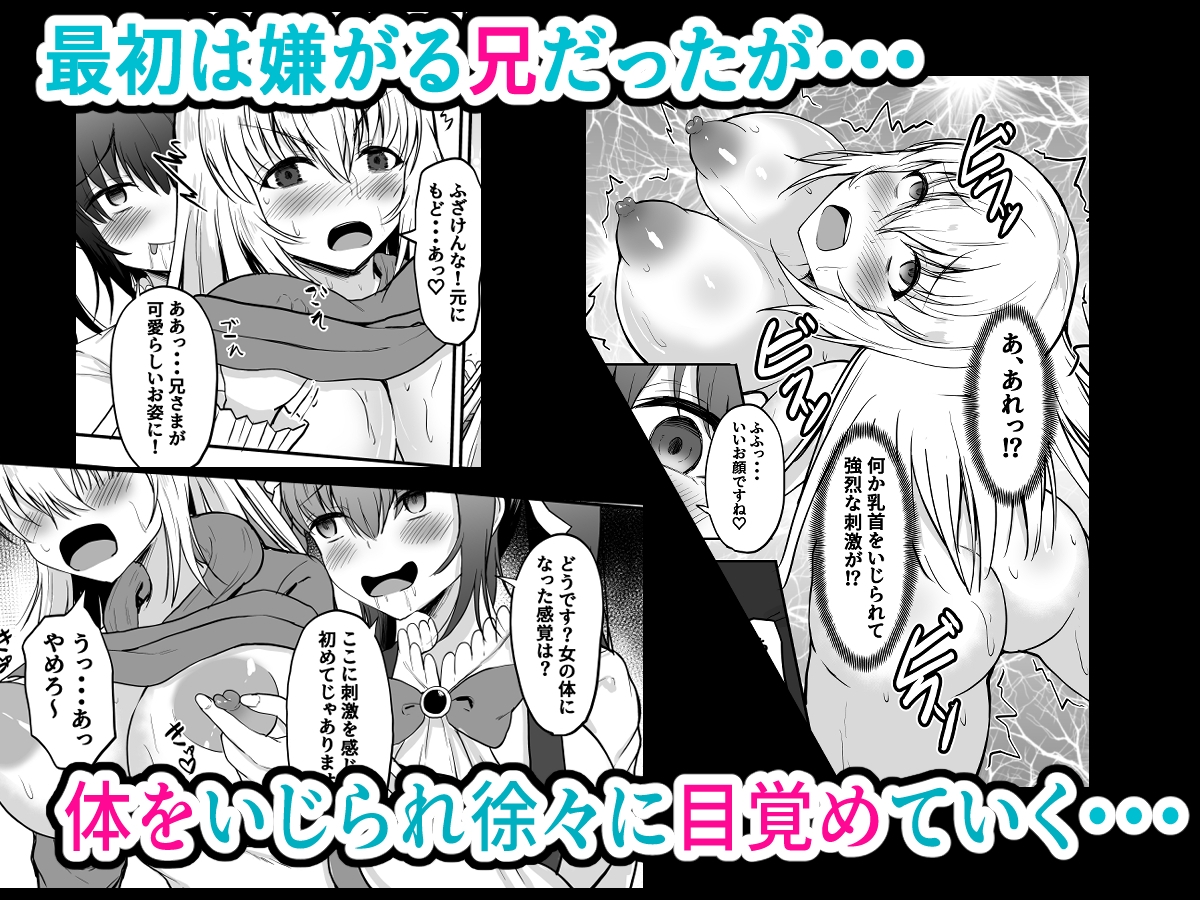 TS兄とフタナリ妹 妹のイチモツとペニスバンドで2本刺し