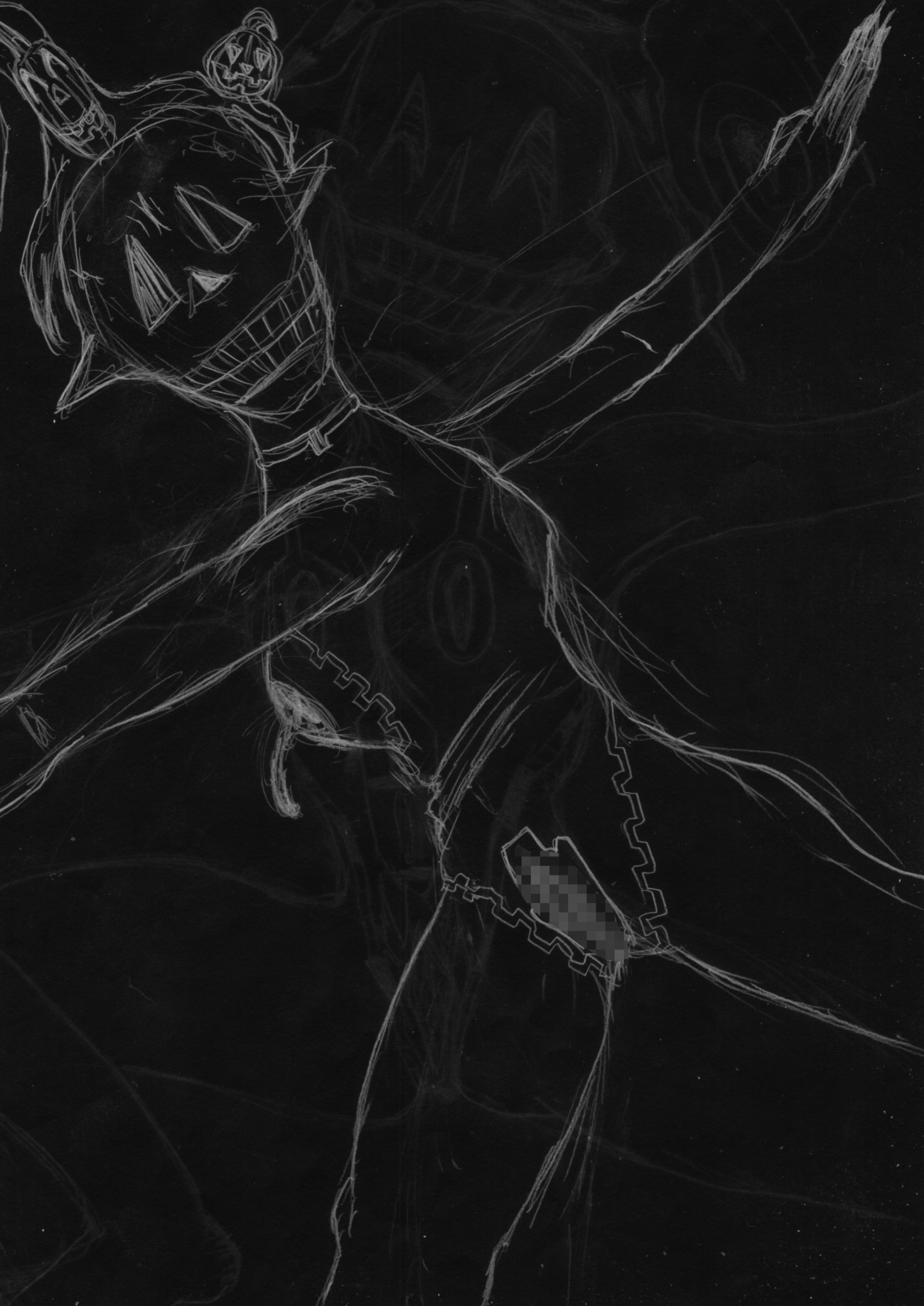 黒よりも黒いエロティックホラー黒戯絵集「マネキンポーズ9」