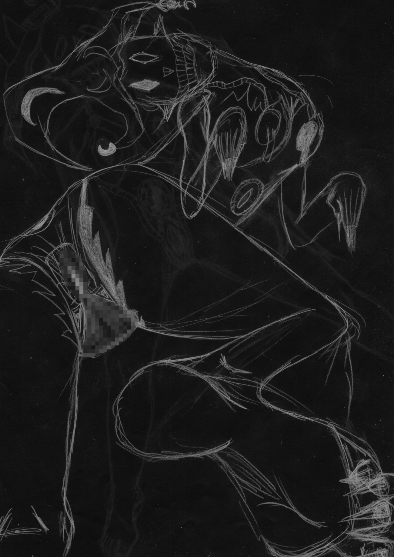 黒よりも黒いエロティックホラー黒戯絵集「マネキンポーズ9」