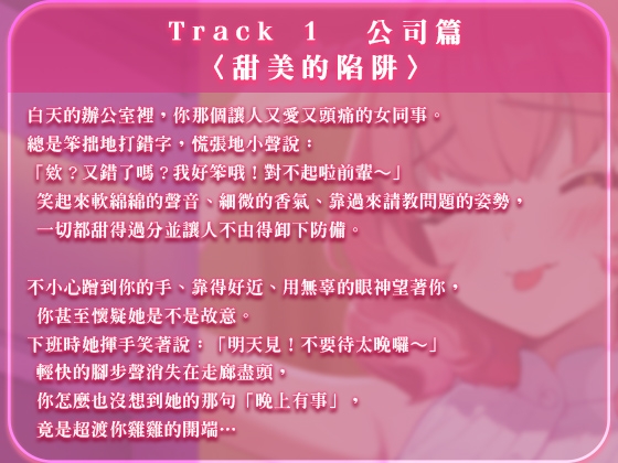 【中文音聲】白天的傻白甜女同事,夜晚竟是S女王,巴掌叱責你,騎乘你還控制你射精