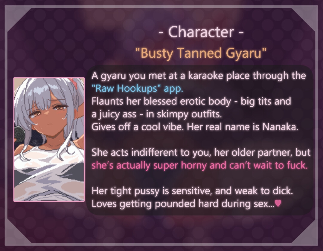 [ENG ver.]Hame-Katsu! Scoring Busty Tanned Gyaru with Raw Hookups App! Pixel-Sex Life Sim!