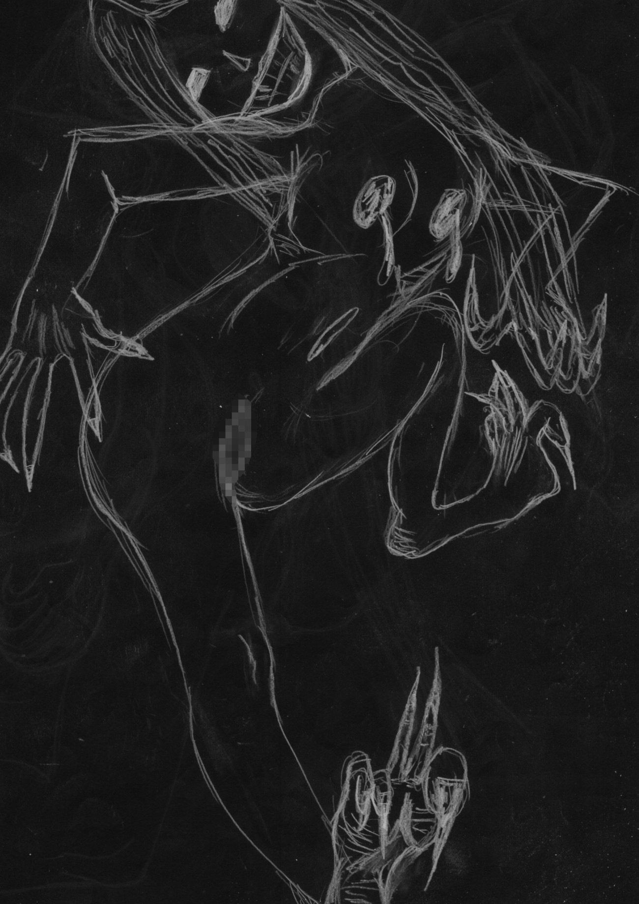 黒よりも黒いエロティックホラー黒戯絵集「マネキンポーズ10」