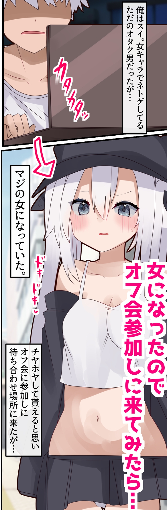 TSした俺がネトゲオフ会で会った家出少女と仲良くなったけどおじさんに犯された話。