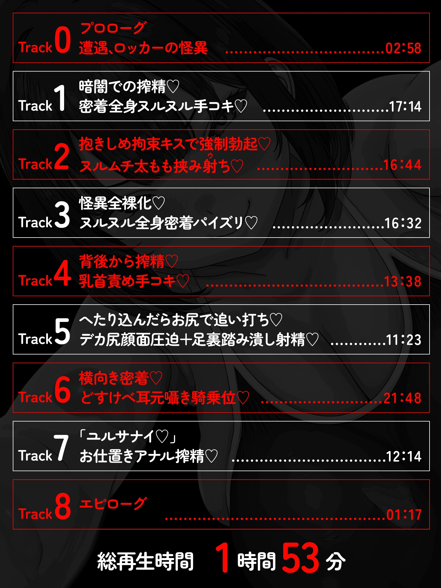 【逆レ】【終始密着搾精】ロッカーの怪異〜狭くてヌルヌルのロッカーに引き摺り込まレ、ムチムチ少女に干からびるまで搾精される〜