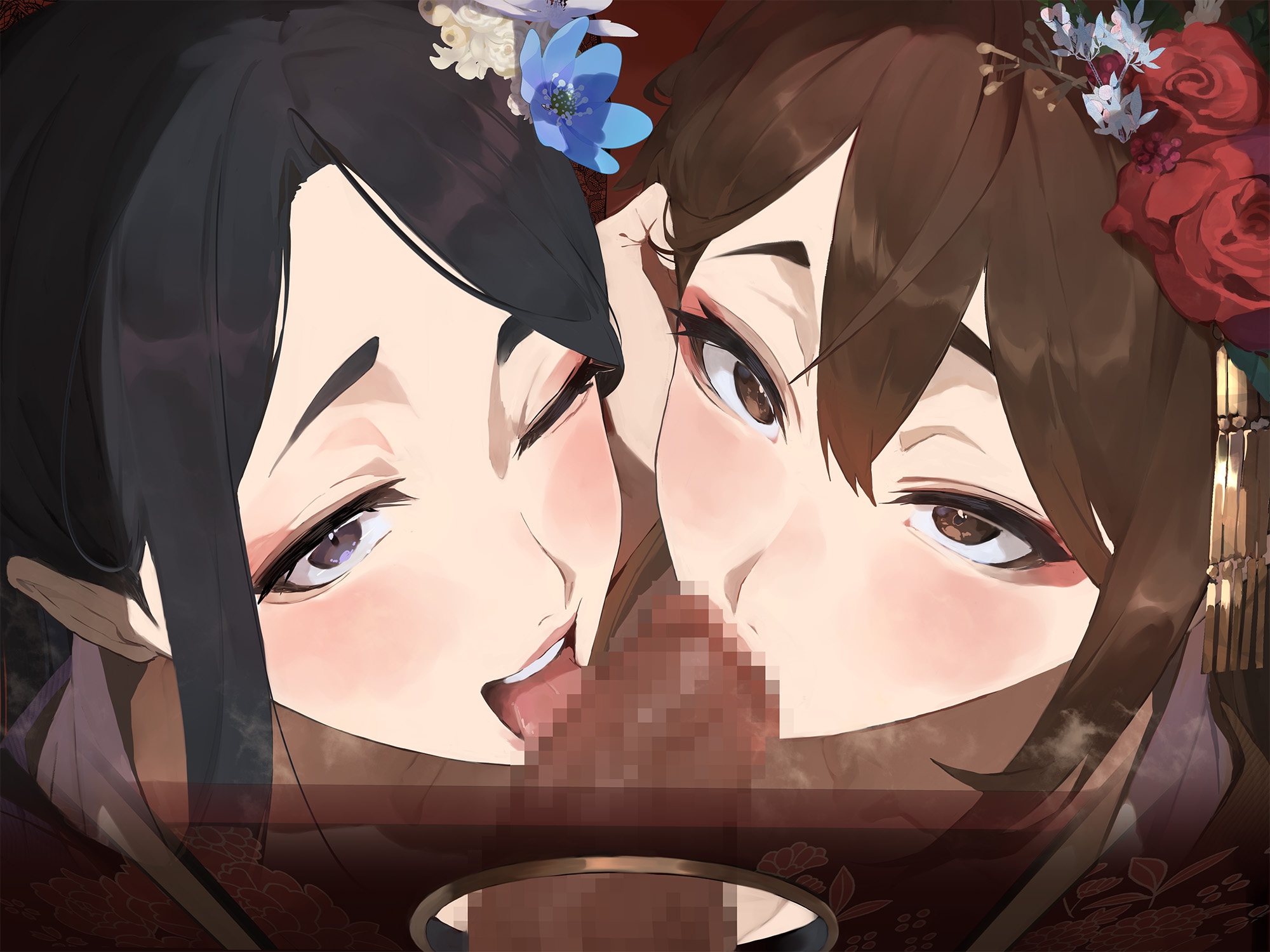 【全編ぐっぽり口内射精&フェラ特化】壁穴フェラチオ専門風俗「口淫庵」へようこそ～フェラチオに特化したドスケベ嬢×2による極上お口まんこサービス～