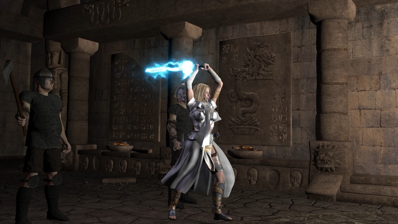 最強の魔法剣士シルビア 罠にはまって拘束される