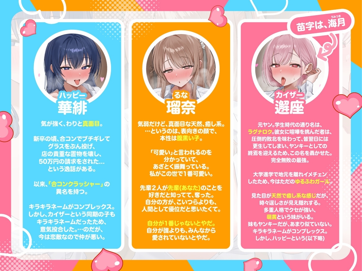 【✅早期購入特典付きっ♡✅】『後輩と同期2人が夜○いに来て、鉢合わせて喧嘩している。意味が分からない。』